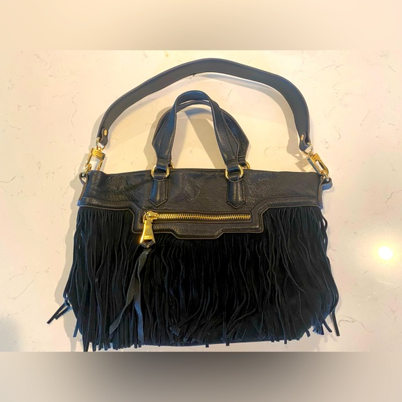 Aimee Kestenberg Women's Leather Fringe Signature Shoulder Bag - Picture 1 of 15